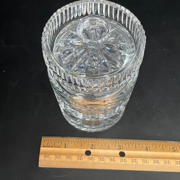 Vintage Waterford Crystal Castlemaine Jam Jelly Honey Jar Signed w/ Lid 4 5/8" - Picture 8 of 10